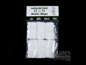 2x4 Inch Monster Dab 120 Micron Rosin Bags 100/Box - 1