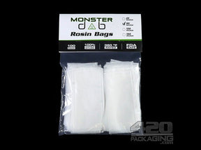 3x6 Inch Monster Dab 90 Micron Rosin Bags 100/Box - 1
