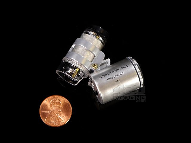 Mini 60x LED-UV Light Pocket Microscope - 2