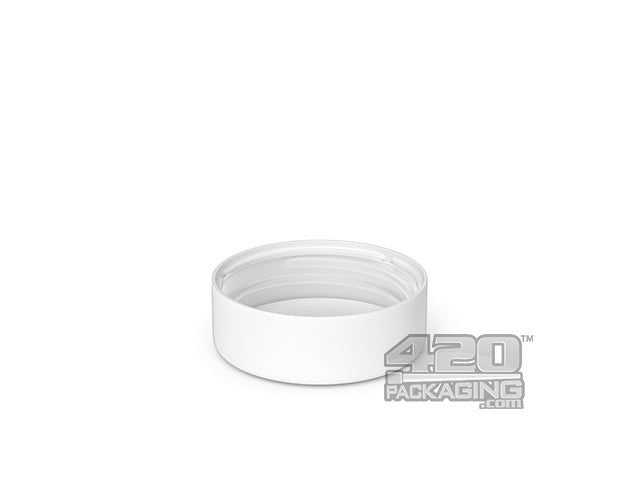 38mm Smooth Push and Turn Child Resistant Plastic Caps With Foam Liner - White - 288/Box - 2