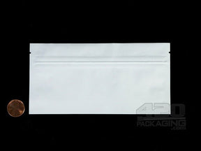 White-Clear 6" x 3" Mylar Flat Seal Zip Bags (Pre Rolls) 1000/Box - 2