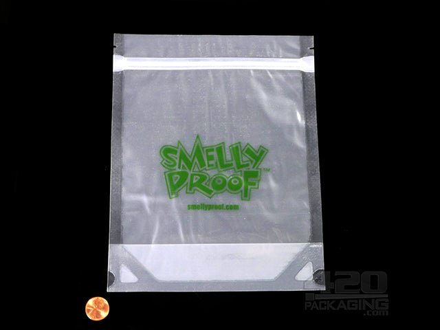 6.5"x7.5" Clear Smelly Proof Medium Plastic Zip Bags 100/Box - 2