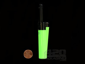 Fluorescent Neon Color Electronic Mini Tube Clipper Lighters 24/Box - 3