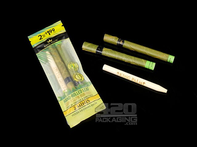 King Palm 2 Piece Slim Size Wraps 20/Box - 3
