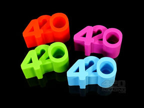 NoGoo 420 Shaped Silicone Dab Stand Green - 1