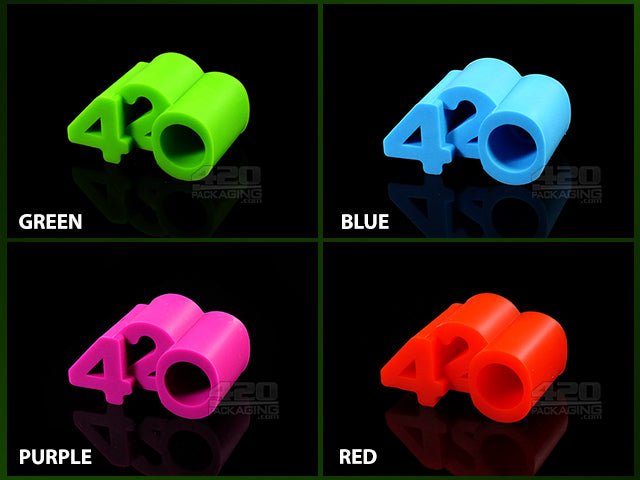 NoGoo 420 Shaped Silicone Dab Stand Green - 4