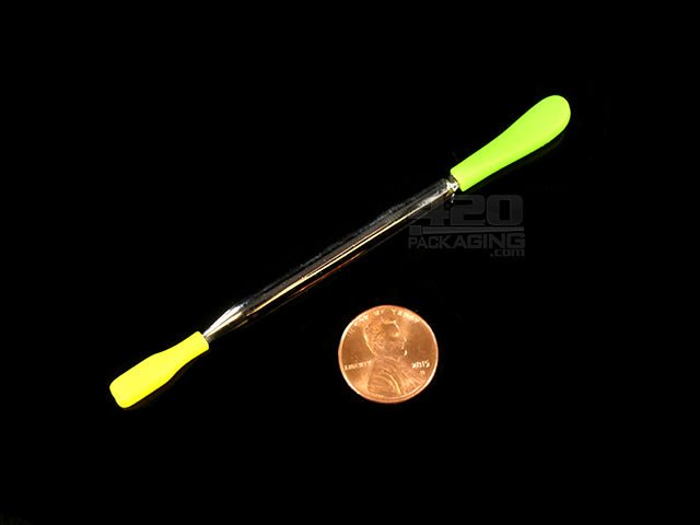 NoGoo V Scrape Metal Dab Tool With Silicone Tips - 2