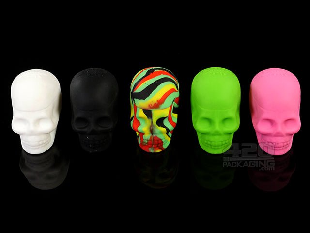 NoGoo® Silicone Non Stick Skull Container Green - 1