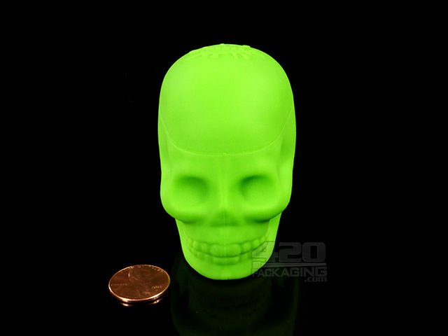 NoGoo® Silicone Non Stick Skull Container Green - 2