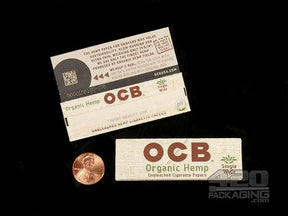OCB Single Wide Size Organic Hemp Rolling Papers 24/Box - 2