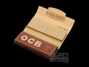 OCB 1 1-4 Size Virgin Rolling Papers + Tips 24/Box - 3