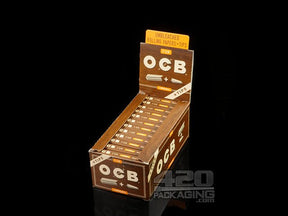 OCB 1 1-4 Size Virgin Rolling Papers + Tips 24/Box - 1