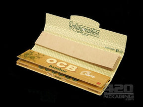 OCB Bamboo Slim Size Rolling Papers + Tips 24/Box - 3