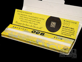 OCB Slim Size Solaire Rolling Papers + Tips 24/Box - 4