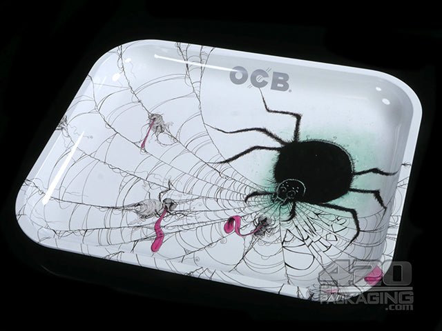 OCB Large Always Sticks Spider Rolling Tray - 1