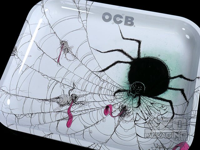 OCB Large Always Sticks Spider Rolling Tray - 3