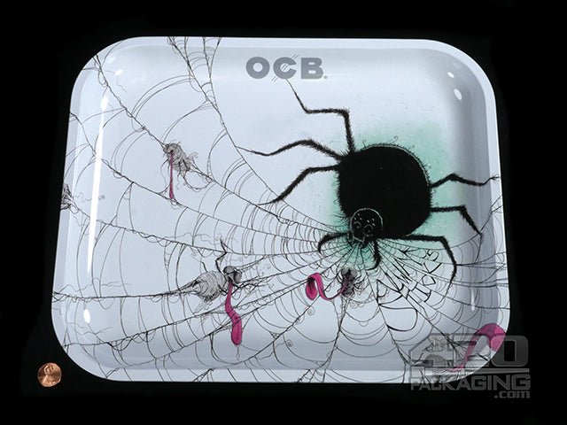 OCB Large Always Sticks Spider Rolling Tray - 2