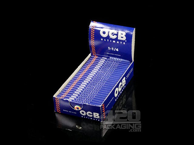 OCB 1 1-4 Size Ultimate Rolling Papers 24/Box - 1