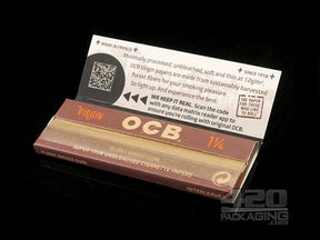 OCB 1 1-4 Size Virgin Rolling Papers 24/Box - 3