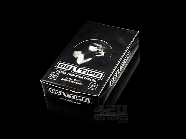OG Tips 1 1-4 Size Rolling Papers 24/Box - 2