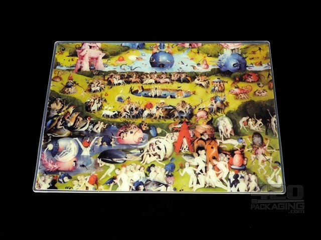 Oil Slick Art Scene Canvas Silicone Concentrate Pad - 1