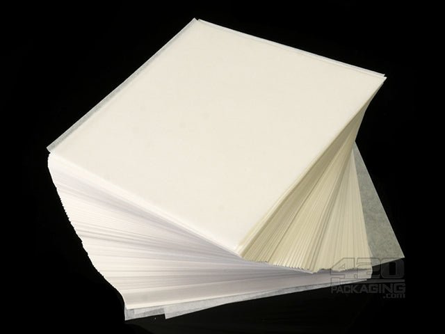 Bleached White 4x4 Inch Pre-Cut Parchment Paper 1000-Box - 4