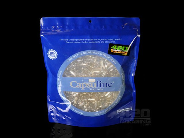 Clear Empty Vegetarian Pill Capsules "1" Size 1000/Box - 1