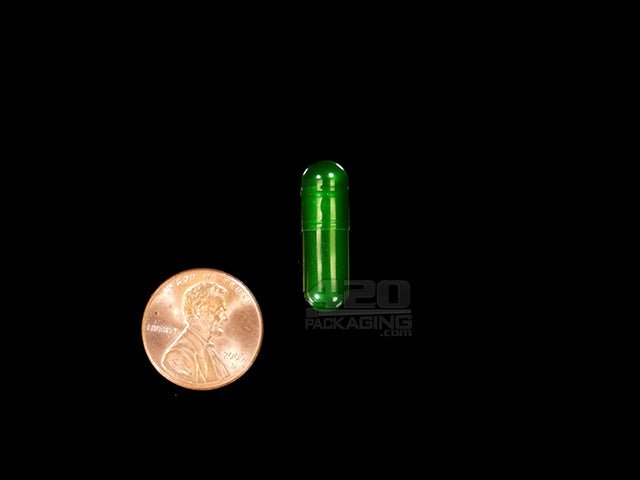 Green Chlorophyll Vegetarian Pill Capsules “00” Size 1000/Box - 3