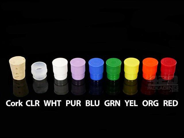 125mm Two Piece Colored Polypropylene J Tubes 1000/Box Blue Lid Transparent Yellow - 3