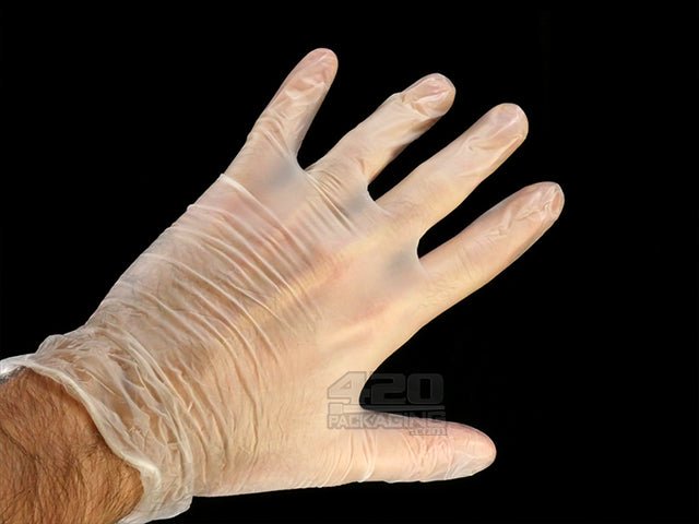 Powder Free Disposable Vinyl Gloves 100/Box Small - 1