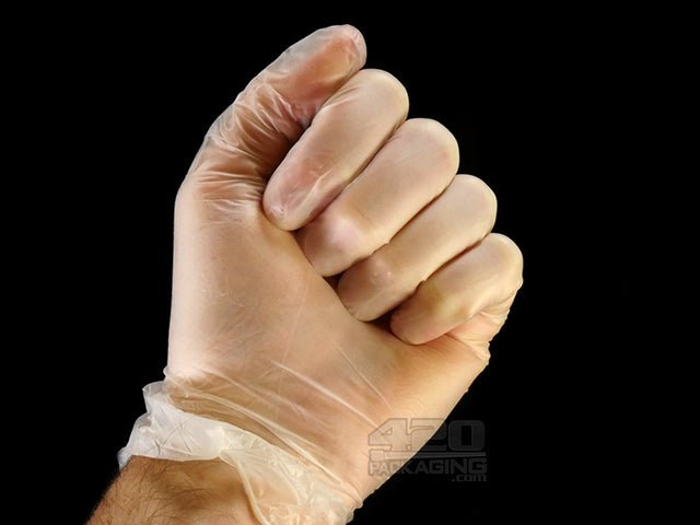 Powder Free Disposable Vinyl Gloves 100/Box Small - 2