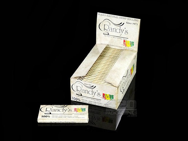 Randy's Natural Organic Hemp 1 1-4 Size Rolling Papers 25/Box - 1