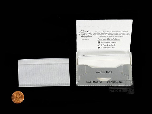 Randy's Original Wired 1 1-4 Size Rolling Papers 25/Box - 2
