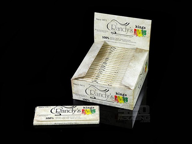 Randy's Natural Organic Hemp King Size Rolling Papers 25/Box - 1