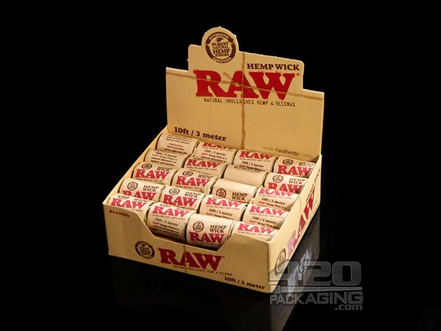 RAW Hemp Wick 10 Ft. Rolls 40/Box - 1