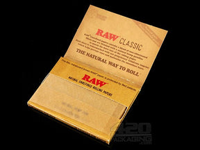 RAW 1 1-2 Size Classic Rolling Papers 25/Box - 4