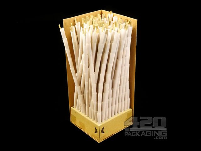 RAW 1 1-4 Size Organic Hemp Paper Pre Rolled Cones 900/Box - 2