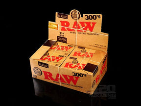 RAW 1 1-4 Size 300's Classic Rolling Papers 20/Box - 1