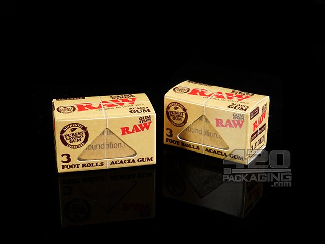 RAW Classic Gum Strips 3ft Roll 24/Box - 2