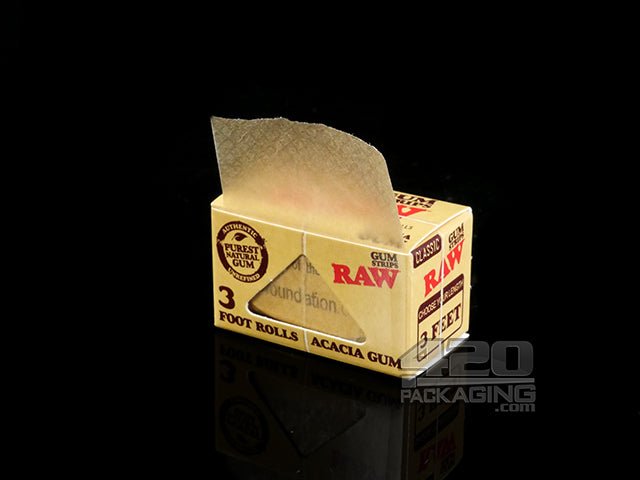 RAW Classic Gum Strips 3ft Roll 24/Box - 3
