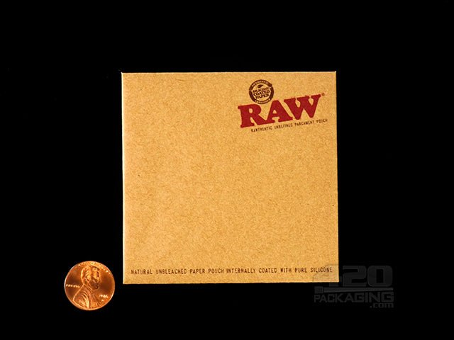 RAW 3x3 Inch Parchment Paper Pouch 20/Box - 2