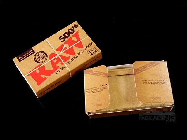 Raw Rolling Papers Classic 1 1-4 size 500's - 4