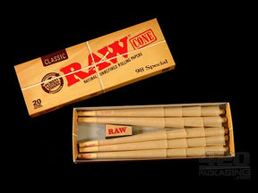 RAW 98mm Special Pre Rolled Cones 12 Pack Display Case (20 Cones Per Pack) - 3