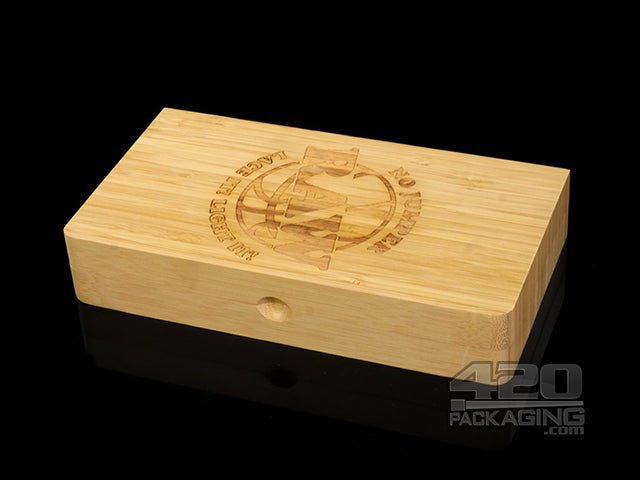 RAW X No Jumpers Backflip Magnetic Wood Rolling Tray - 3