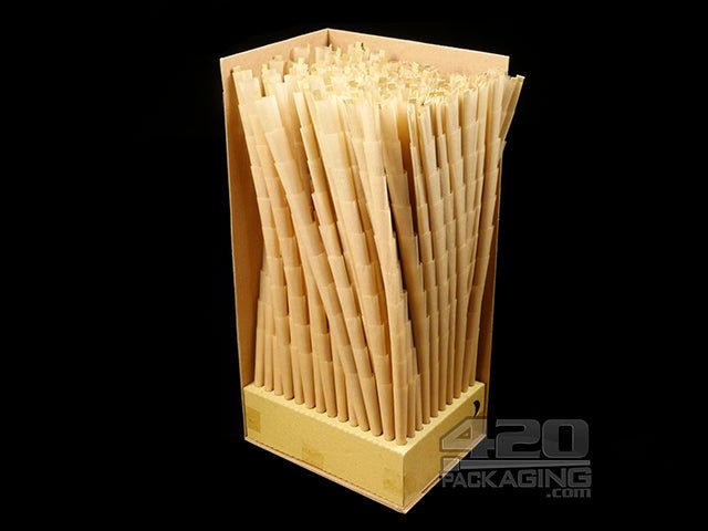 RAW Black King Size 109mm Pre Rolled Paper Cones 1400/Box - 2