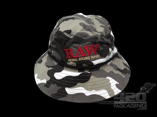 RAW Smokermans Camo Bucket Hat Medium - 1