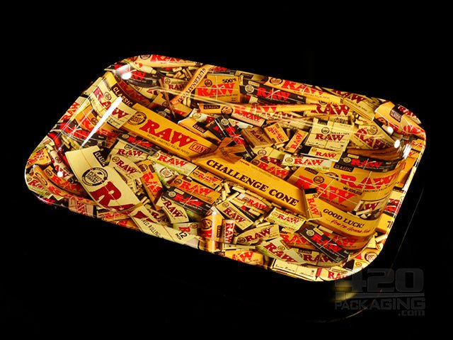 RAW Small Metal Mixed Rolling Tray - 1