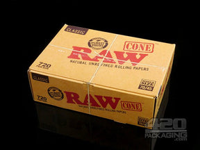 RAW 70mm Pre Rolled Paper Cones (45mm Filter) 720/Box - 1