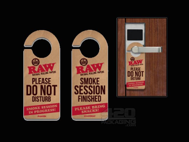 Raw "Do Not Disturb" Door Handle Sign - 1
