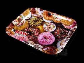 RAW Donuts Design Large Metal Rolling Tray 1/Box - 1